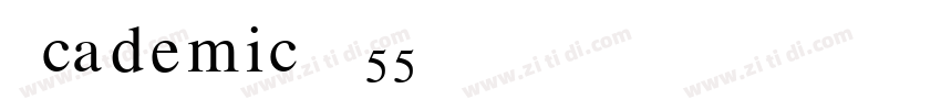 Academic M55字体转换